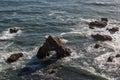 Sea Stack Off Coast of Northern California Royalty Free Stock Photo