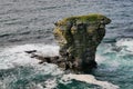Sea stack south of Marwick Head on Mainland Orkney in Scotland, UK