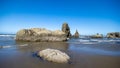 Sea stacks along the Pacific coast at Bandon, Oregon Royalty Free Stock Photo