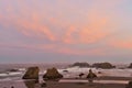 Sea stacks on Bandon beach at sunrise, Oregon coastÃ¯Â¼Å