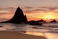 Sea Stacks Rock Formations at Martins Beach.