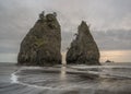 Sea Stacks at Rialto Beach, Olympic National Park Royalty Free Stock Photo