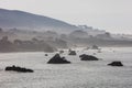 Sea Stacks and Rocky California Coastline Royalty Free Stock Photo