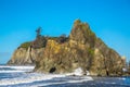 Sea stacks on Ruby Beach Royalty Free Stock Photo