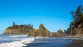 Sea stacks on Ruby Beach Royalty Free Stock Photo