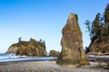 Sea stacks on Ruby Beach Royalty Free Stock Photo