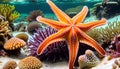 Sea Star Starfish brittle stars echinoderm coral reef