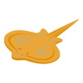 Sea stingray icon, isometric style Royalty Free Stock Photo