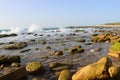 Sea stones on the beach in Jaffa