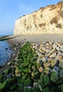 Sea, stones and cliffs in Mers-les-Bains