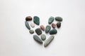 Sea stones heart shaped valentine Royalty Free Stock Photo