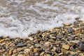 Sea stones washed by the waves Royalty Free Stock Photo
