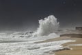 Sea storm in the portuguese coast