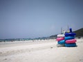 Sea Sun Sand and many tourists from China on larn island Thailand