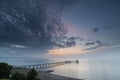 Sea sunrise, near Burgas Bulgaria Royalty Free Stock Photo