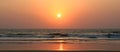 Sea sunset - background Royalty Free Stock Photo