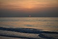 Sunset Over The North Sea Royalty Free Stock Photo