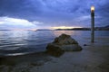 Sea sunset over Split, Croatia