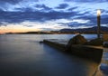 Sea sunset over Split, Croatia