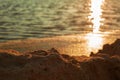 Sea sunset and rocks