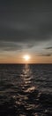 Sea sunset straight Madura east java Royalty Free Stock Photo