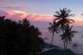 Sea sunset view on Apo island, Philippines Royalty Free Stock Photo