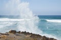 Sea surf on the cliffs of La Pared