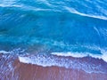 Sea surface aerial view,Bird eye view photo of waves and water surface texture,Amazing sea background, Beautiful nature landscape