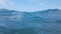 sea surface waves diving blue sea Royalty Free Stock Photo
