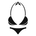 Sea swimsuit icon, simple style Royalty Free Stock Photo