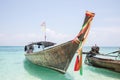 The blue Sea with thai boat