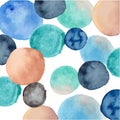 Vector Watercolor Abstract Dot textured Seamless pattern Royalty Free Stock Photo