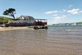 The sea tractor at Burgh Island Devon England.