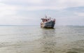 Sea trawler. Early morning fishing Royalty Free Stock Photo