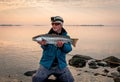 Sea trout fishing scenery Royalty Free Stock Photo