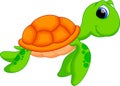 Sea turtle cartoon Royalty Free Stock Photo