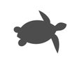 Sea turtle symbol, logo or icon