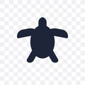 Sea turtle transparent icon. Sea turtle symbol design from Summer collection.