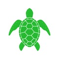 Sea turtle. Turtle silhouette. Vector icon Royalty Free Stock Photo