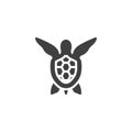 Sea turtle vector icon Royalty Free Stock Photo