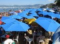 Sea of Umbrellas at Acapulco Public Beach