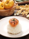 Sea urchin rice ball