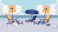 Sea vacation beach chairs