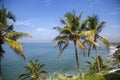 Sea in Varkala in Kerala state, India Royalty Free Stock Photo