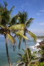 Sea in Varkala in Kerala state, India Royalty Free Stock Photo