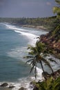 Sea in Varkala in Kerala state, India Royalty Free Stock Photo