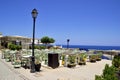 Sea view from Beach cafe restaurant Royalty Free Stock Photo