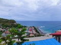 The sea view of beautiful Saint Lucia, Caribbean Islands Royalty Free Stock Photo