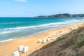 Sea view and blue sky in Kilyos, Black Sea Region in Istanbul