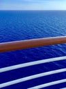 Sea view from cruise ship Royalty Free Stock Photo